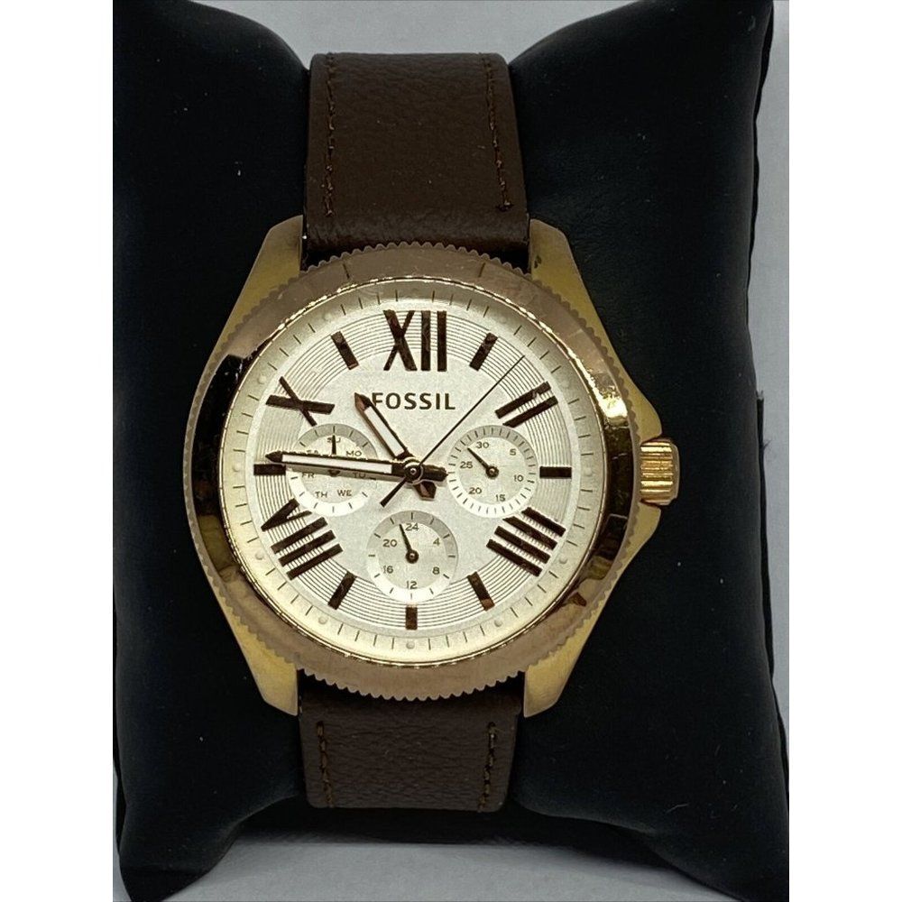 Fossil Cecile AM4620 Women's Brown Leather Analog